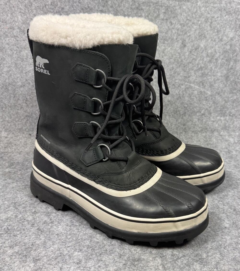 Sorel “CARIBOU” WP Women’s Insulated Waterproof Snow Boot [Black/Stone] US 9